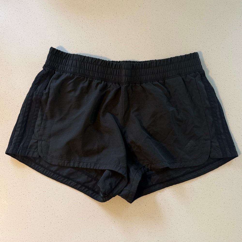 adidas Black Women's Running Shorts with Elastic Waist